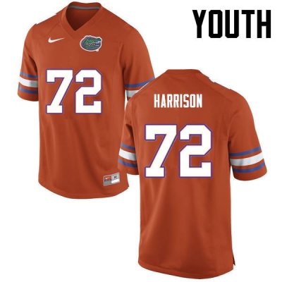 Youth Florida Gators #72 Jonotthan Harrison NCAA Nike Orange Authentic Stitched College Football Jersey EXW1162DE